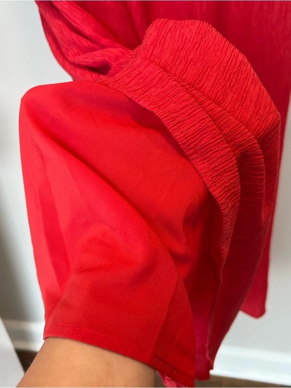 NWT Abercrombie & Fitch Women's Two Piece Red One-Shoulder Maxi Skirt Set - L